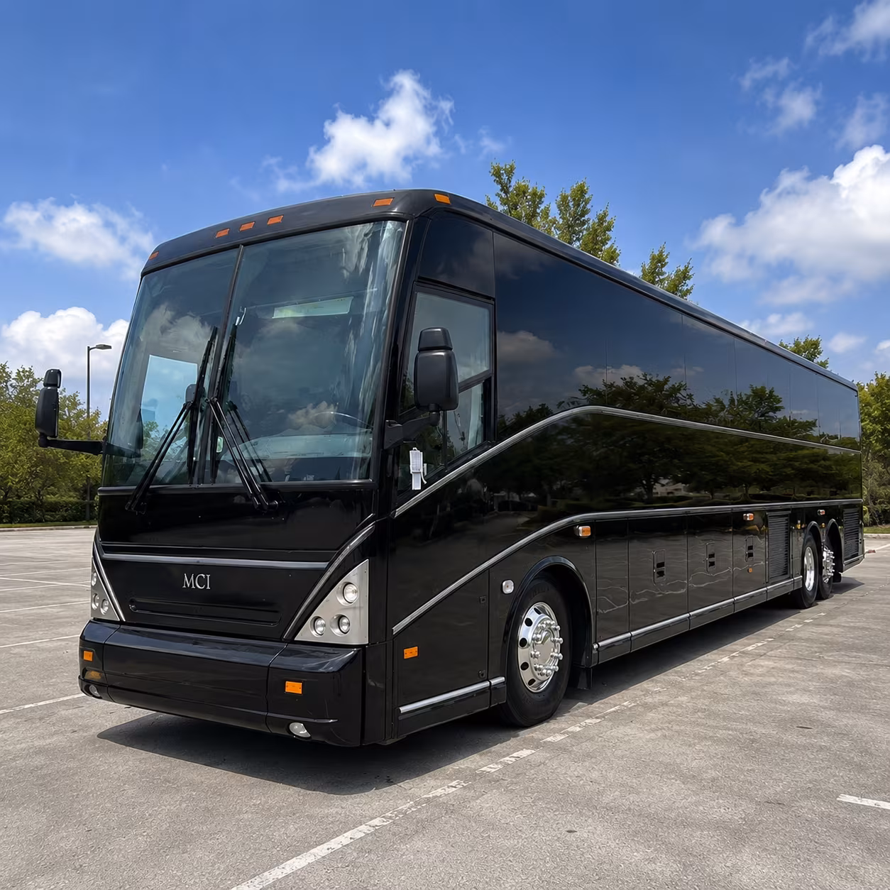 logan charter bus rental exterior