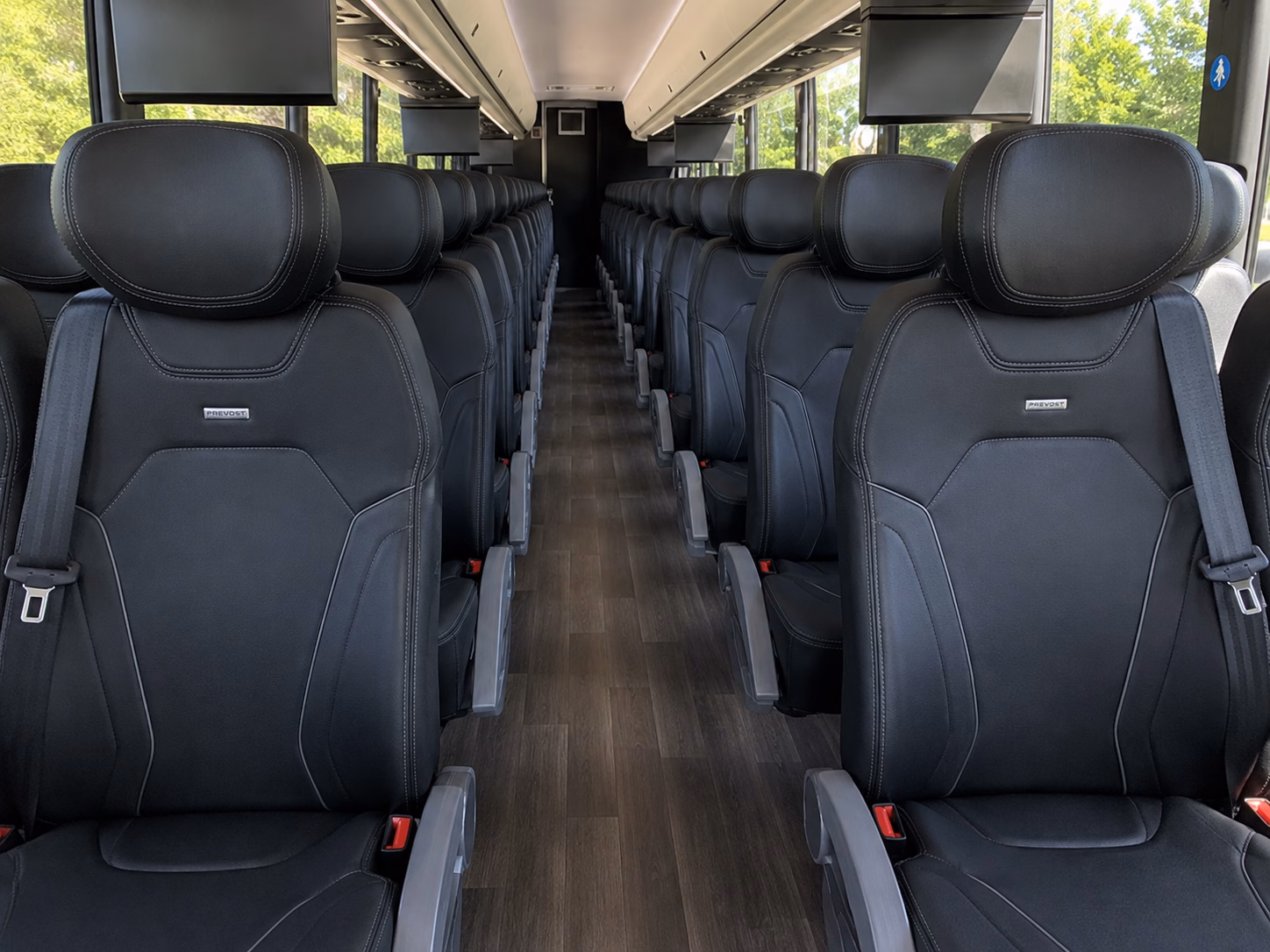 logan charter bus rental inside