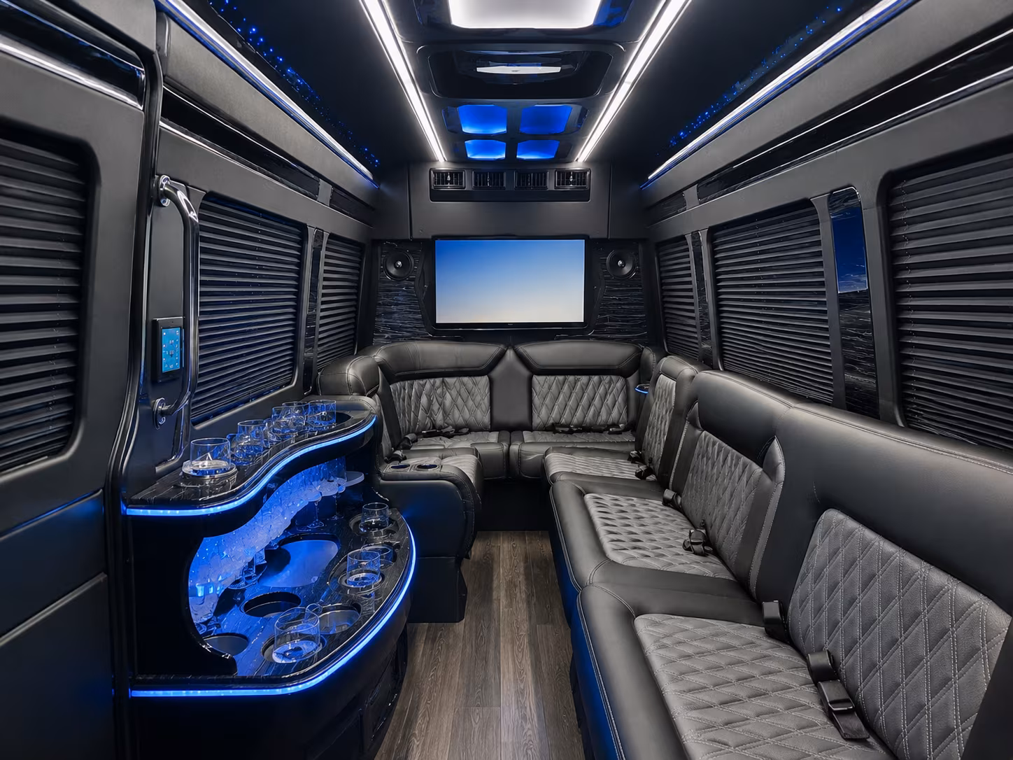 logan corporate event transportation onboard seating