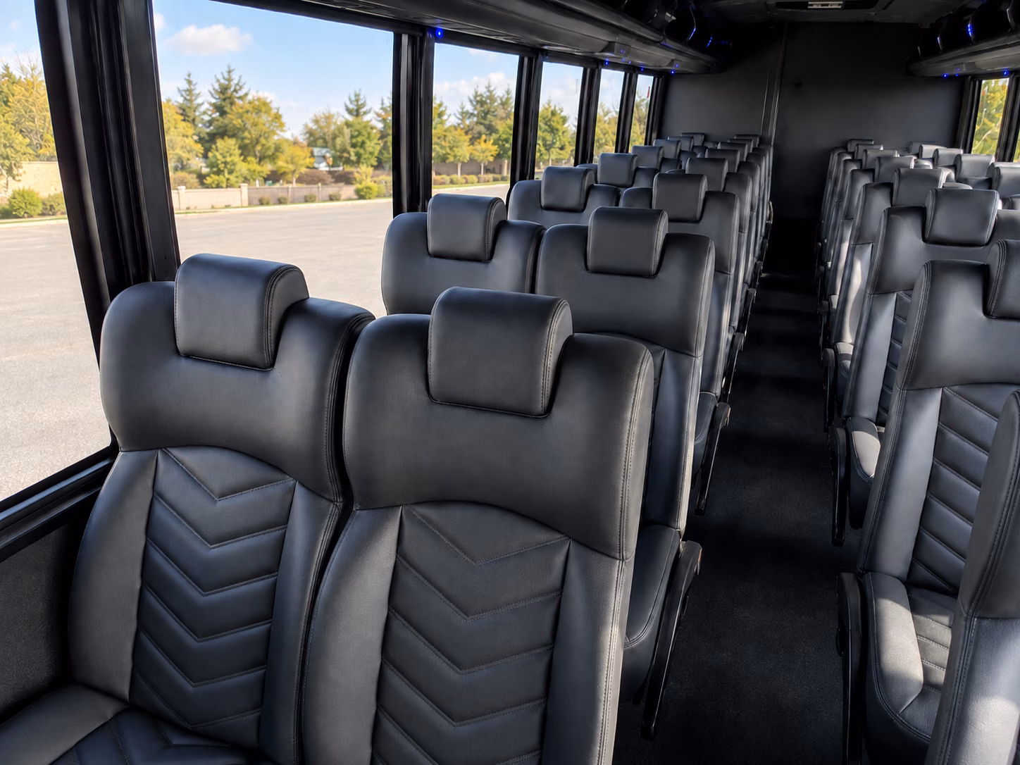 logan private event transportation onboard seating